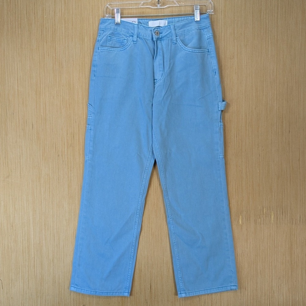 Vervet Blue Norah High Rise Straight Carpenter Jeans Size 26 Light Blue NWT